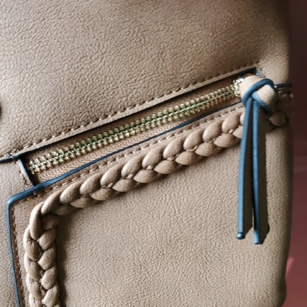 Torrid Tan Braided Crossbody Bag 9 X 11 - Picture 5 of 8